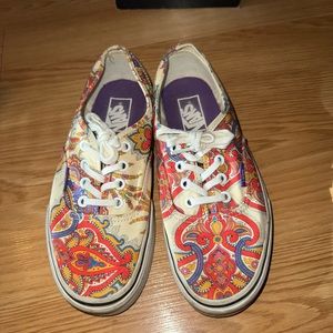 Paisley print vans